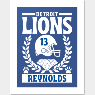 Detroit Lions Reynolds 13 American Football Posters and Art